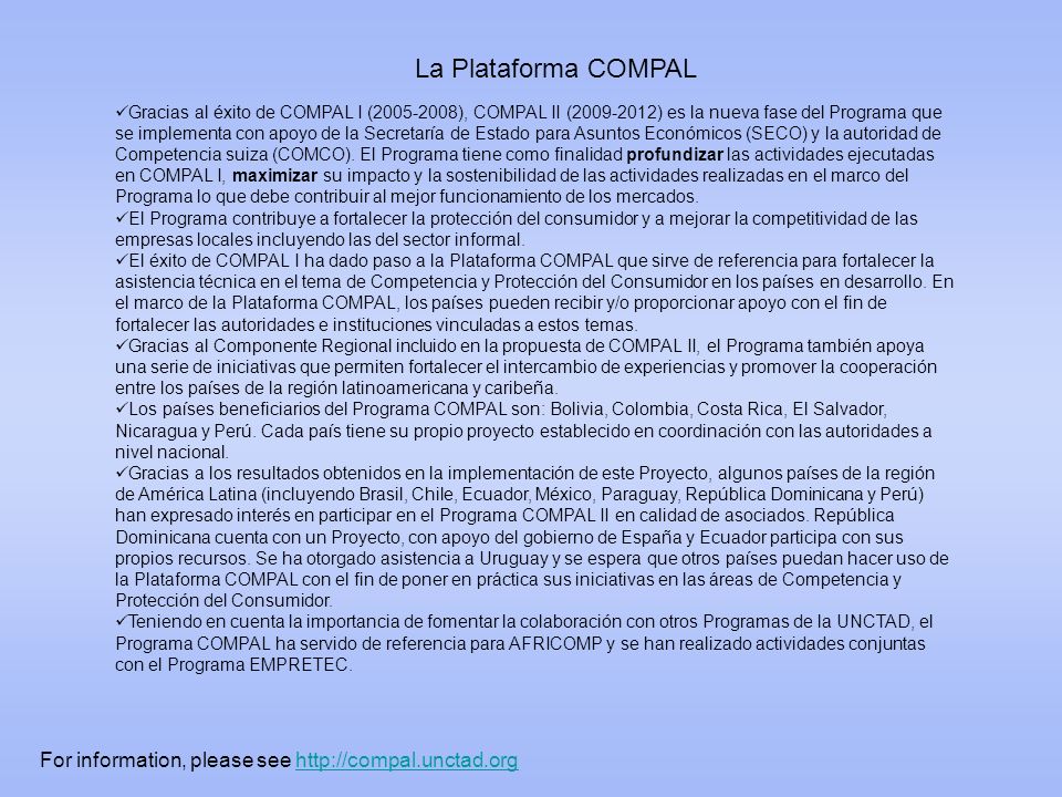 La Plataforma COMPAL