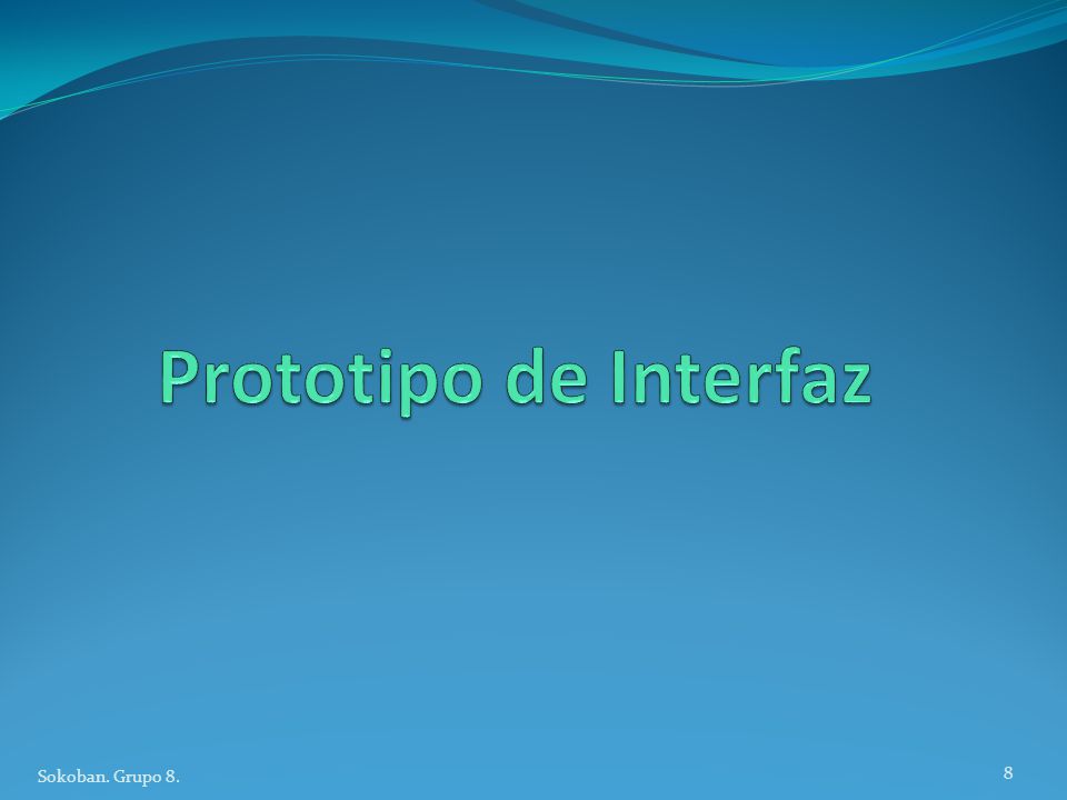 Prototipo de Interfaz Sokoban. Grupo 8.