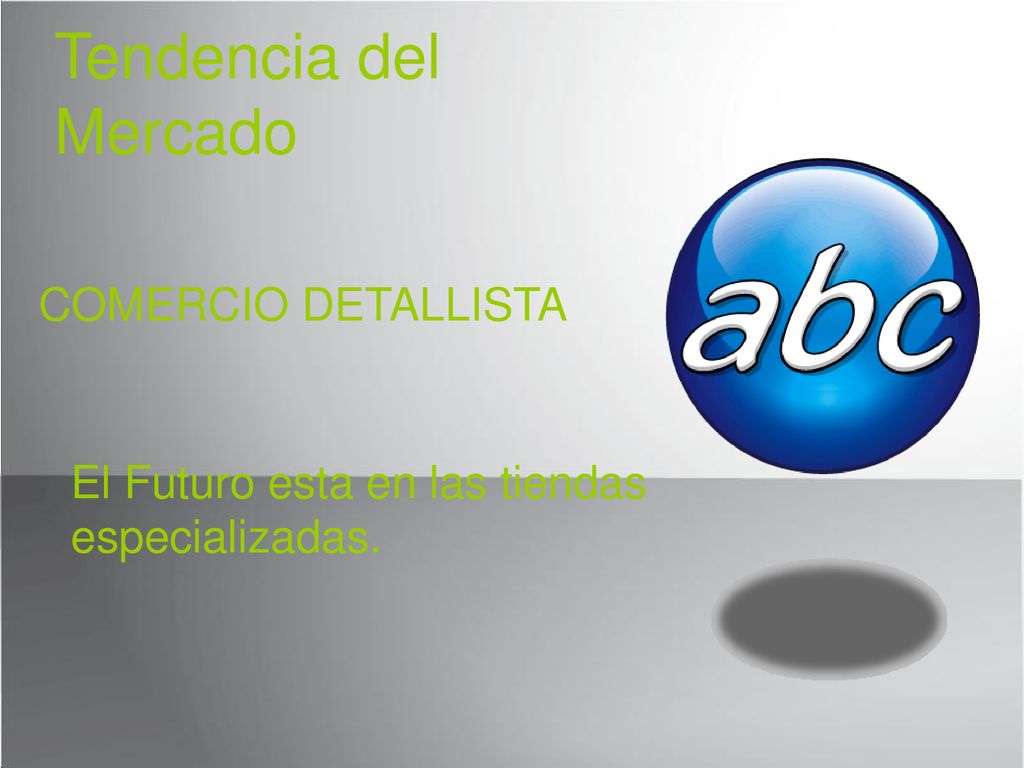 Tendencia del Mercado 1 COMERCIO DETALLISTA
