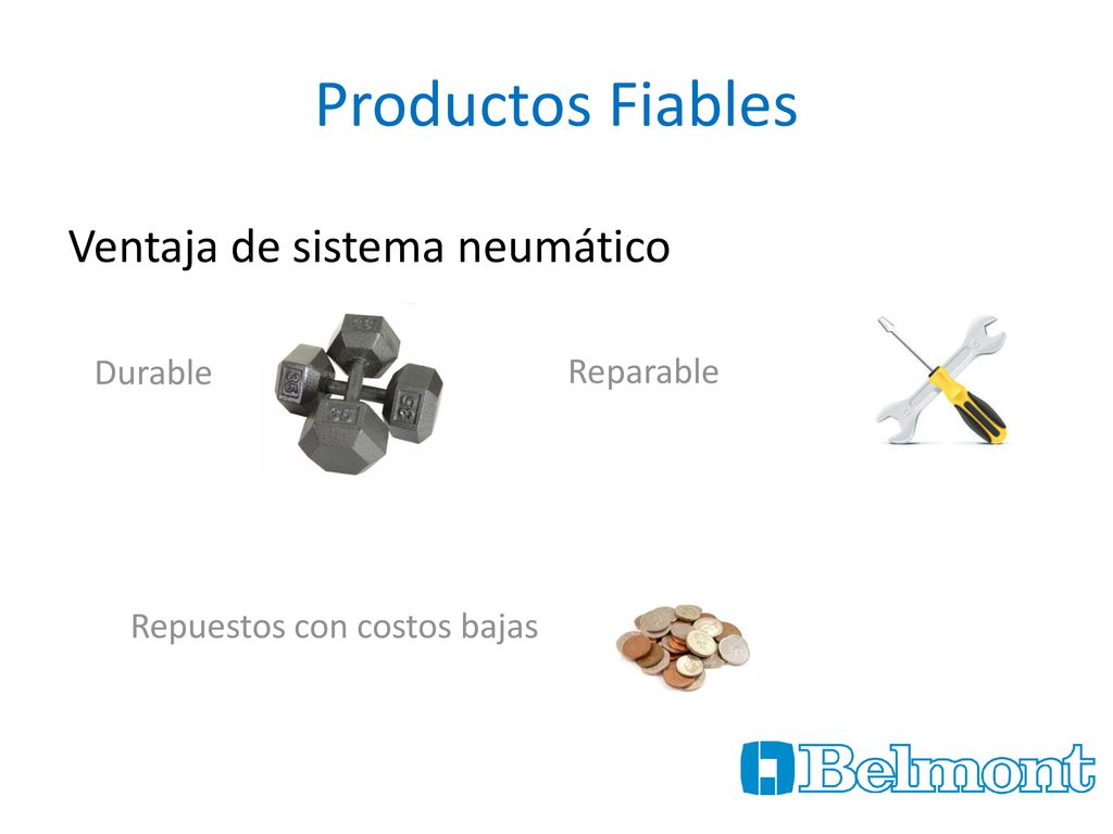 Productos Fiables Ventaja de sistema neumático Durable Reparable
