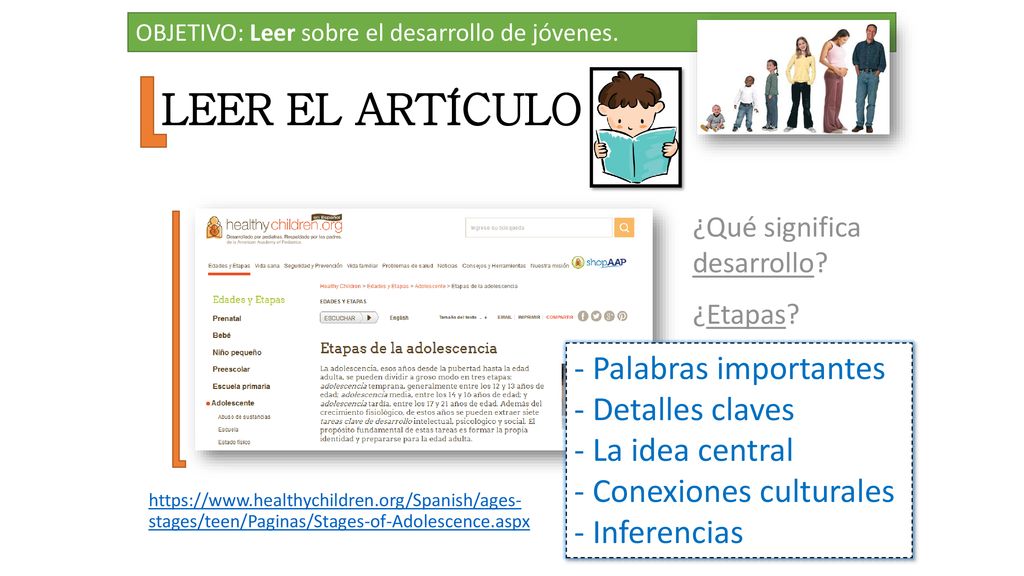 LEER EL ARTÍCULO - Palabras importantes - Detalles claves