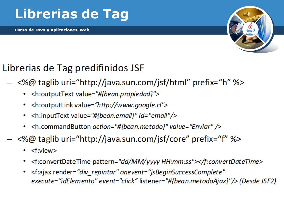 Librerias de Tag Curso de Java y Aplicaciones Web