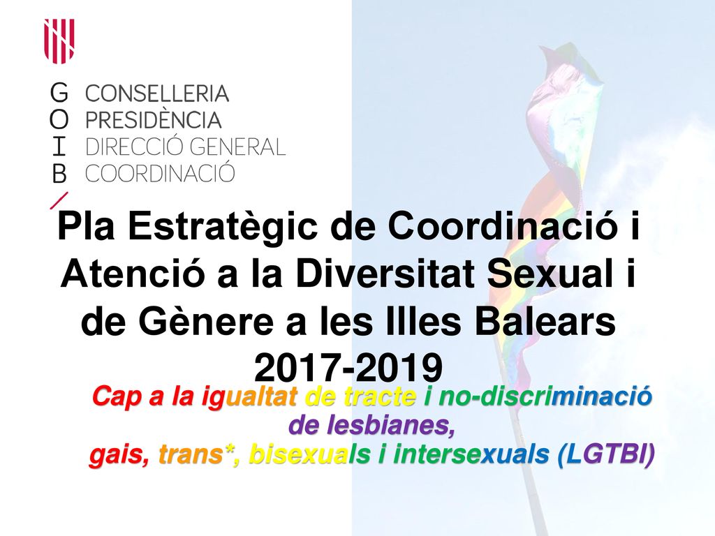 Pla Estratègic de Coordinació i Atenció a la Diversitat Sexual i de Gènere a les Illes Balears