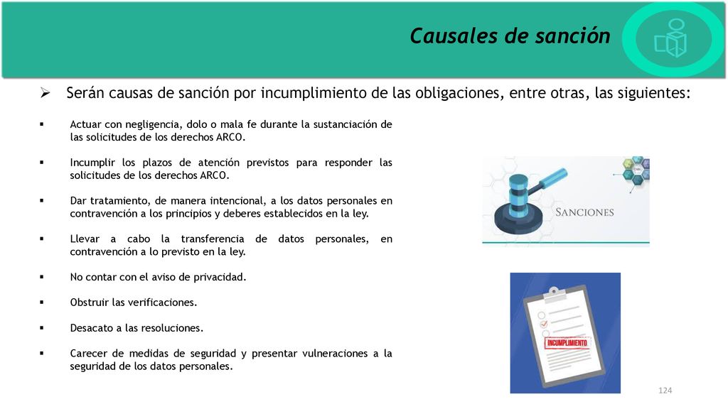 Causales de sanción Serán causas de sanción por incumplimiento de las obligaciones, entre otras, las siguientes: