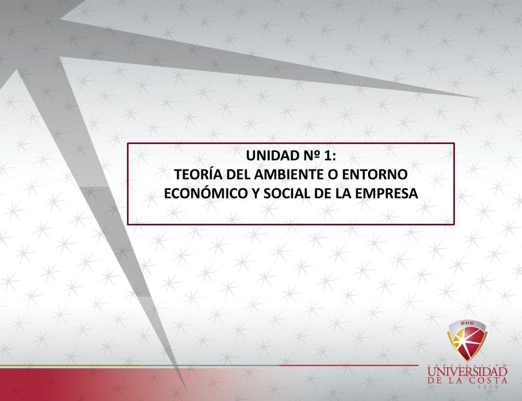 TEORÍA DEL AMBIENTE O ENTORNO ECONÓMICO Y SOCIAL DE LA EMPRESA