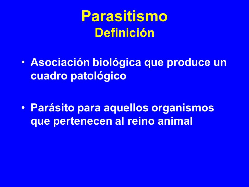 Parasitismo Definición