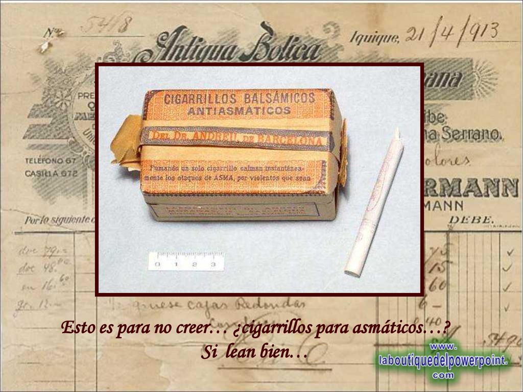 Esto es para no creer… ¿cigarrillos para asmáticos… Si lean bien…