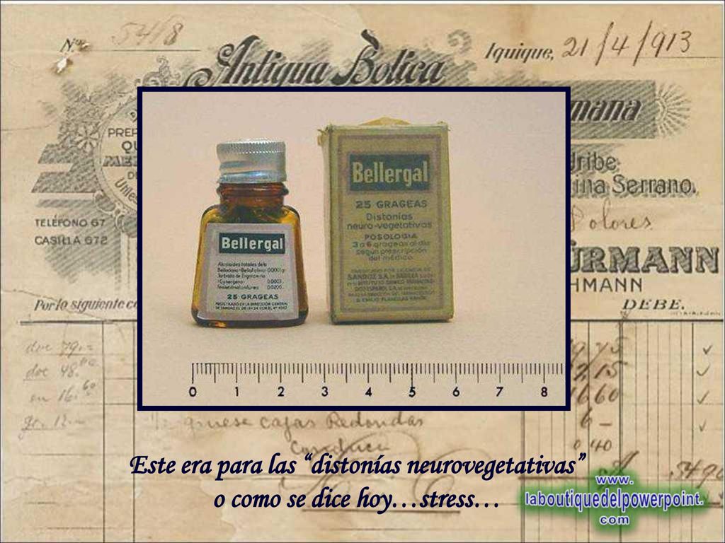Este era para las distonías neurovegetativas o como se dice hoy…stress…