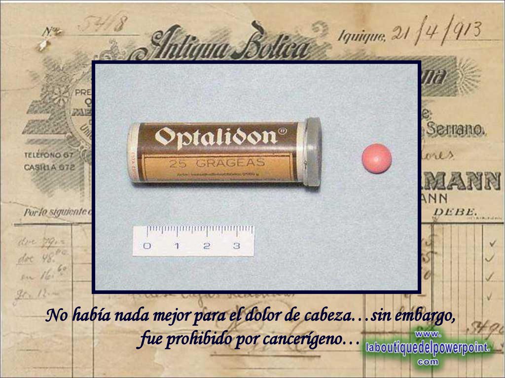 No había nada mejor para el dolor de cabeza…sin embargo, fue prohibido por cancerígeno…