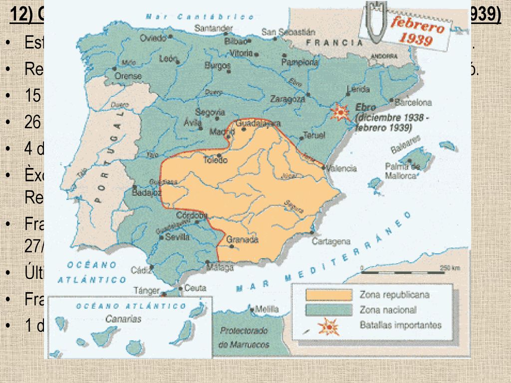 12) Quarta fase de la guerra. (desembre de 1938 – abril de 1939)