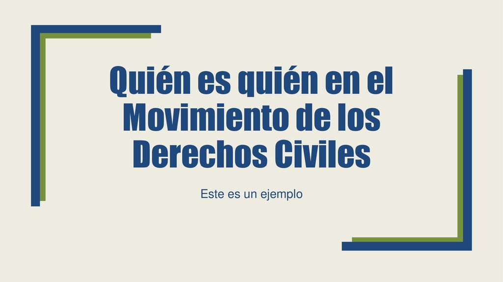 Quién es quién en el Movimiento de los Derechos Civiles
