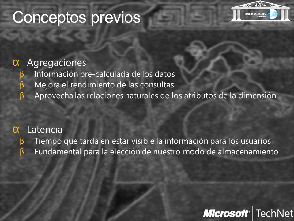 Conceptos previos Agregaciones Latencia
