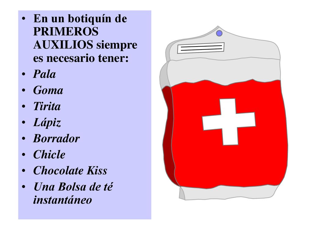 En un botiquín de PRIMEROS AUXILIOS siempre es necesario tener: