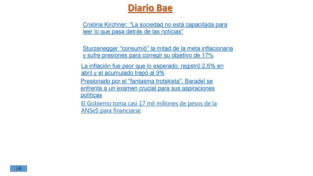 Diario Bae Cristina Kirchner: La sociedad no está capacitada para leer lo que pasa detrás de las noticias