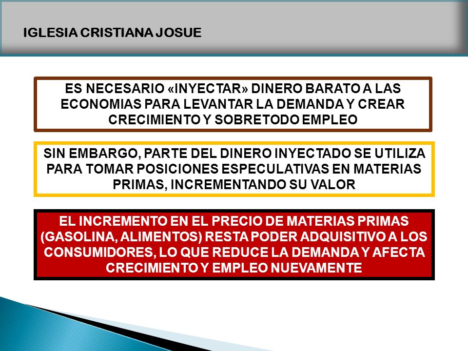 ES NECESARIO «INYECTAR» DINERO BARATO A LAS ECONOMIAS PARA LEVANTAR LA DEMANDA Y CREAR CRECIMIENTO Y SOBRETODO EMPLEO