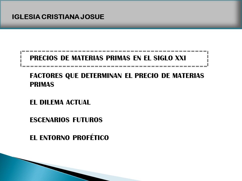 PRECIOS DE MATERIAS PRIMAS EN EL SIGLO XXI