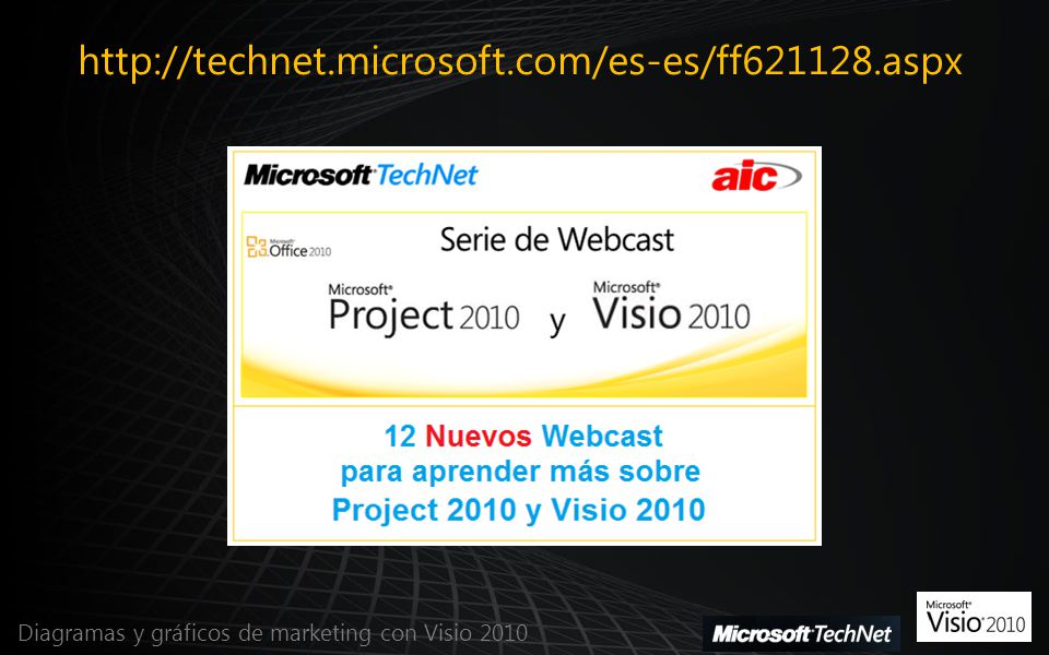 Diagramas y gráficos de marketing con Visio 2010