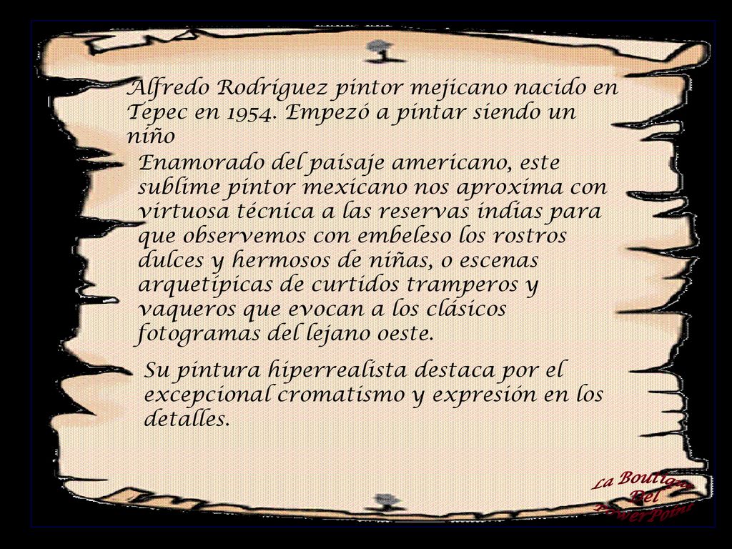 Alfredo Rodríguez pintor mejicano nacido en Tepec en 1954
