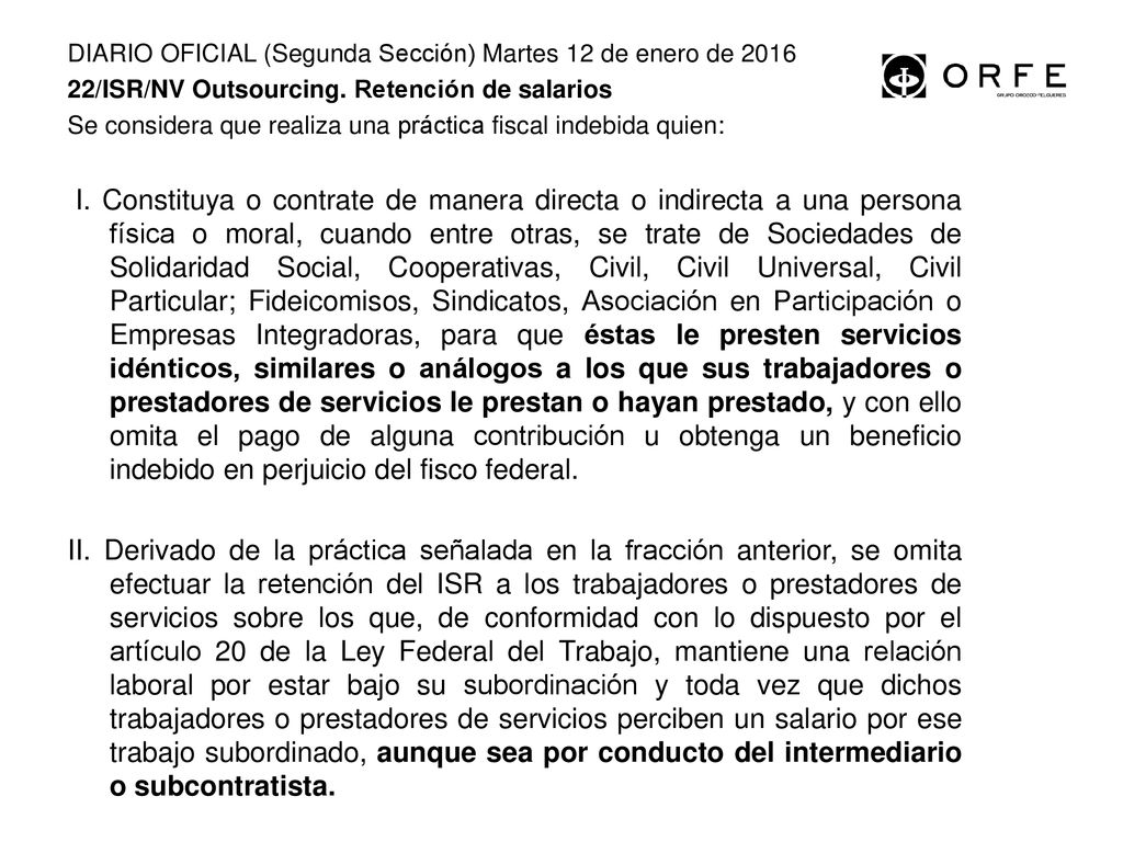 DIARIO OFICIAL (Segunda Sección) Martes 12 de enero de 2016