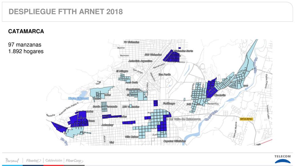 DESPLIEGUE FTTH ARNET 2018 CATAMARCA 97 manzanas hogares