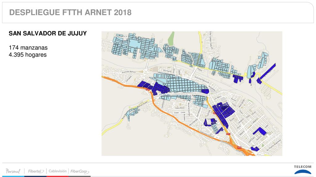 DESPLIEGUE FTTH ARNET 2018 SAN SALVADOR DE JUJUY 174 manzanas
