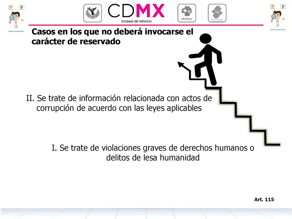 Casos en los que no deberá invocarse el carácter de reservado