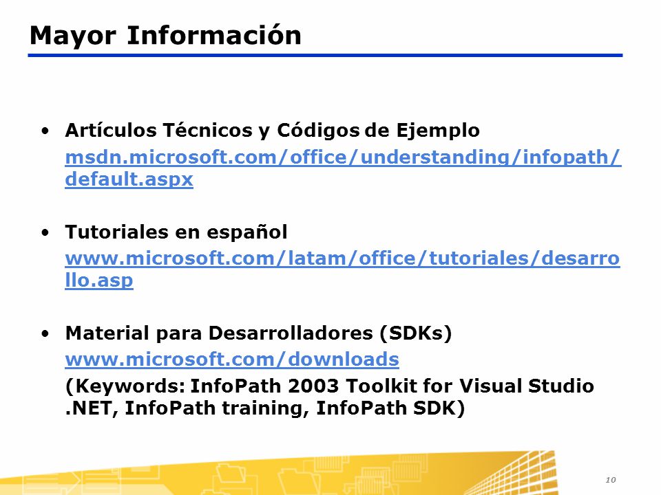 Mayor Información Artículos Técnicos y Códigos de Ejemplo