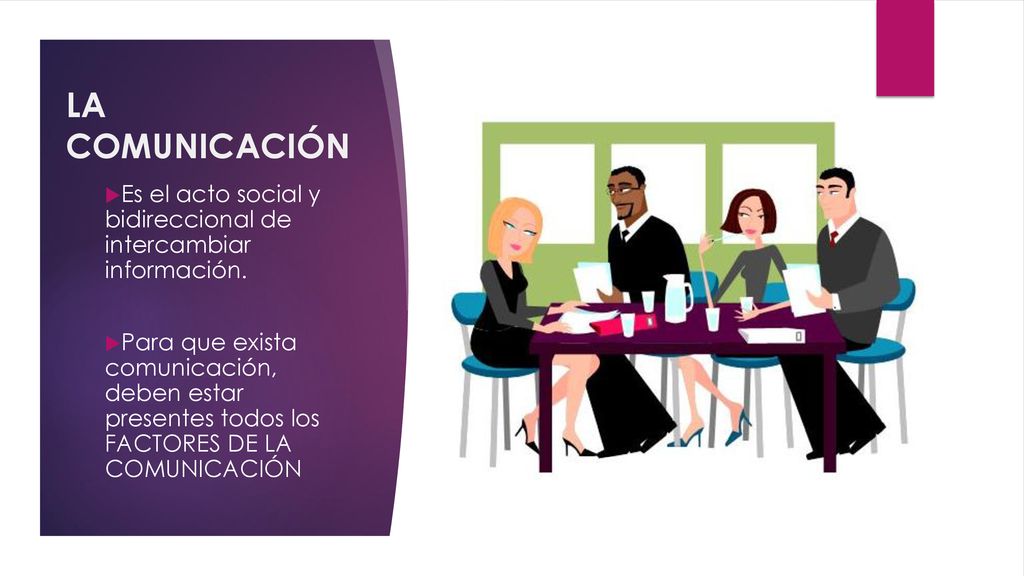 LA COMUNICACIÓN Es el acto social y bidireccional de intercambiar información.