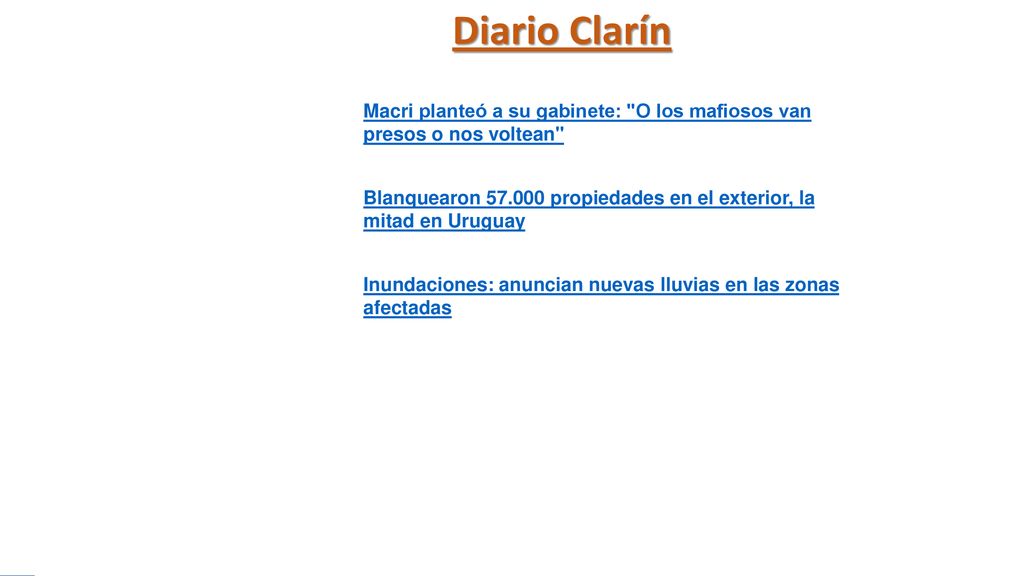 Diario Clarín Macri planteó a su gabinete: O los mafiosos van presos o nos voltean