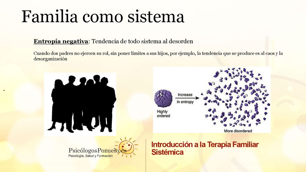 Familia como sistema . Introducción a la Terapia Familiar Sistémica