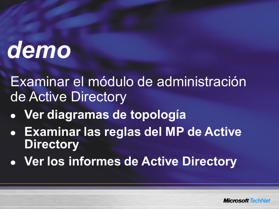 demo Examinar el módulo de administración de Active Directory