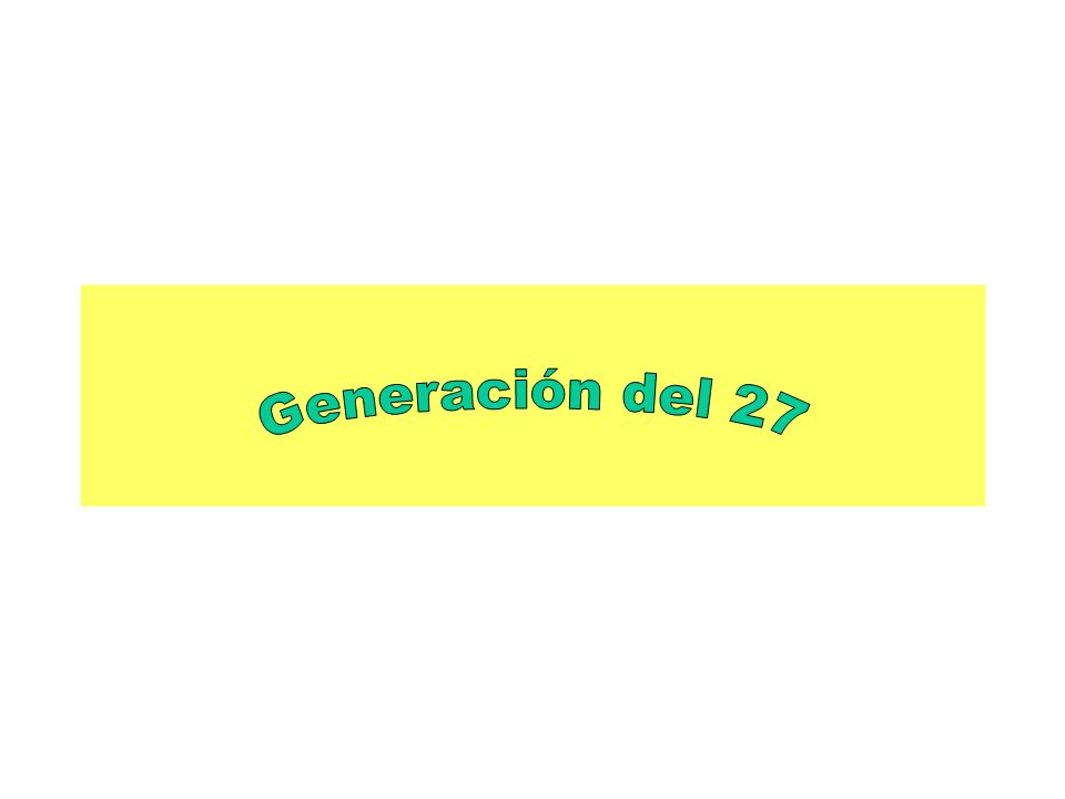 Generación del 27