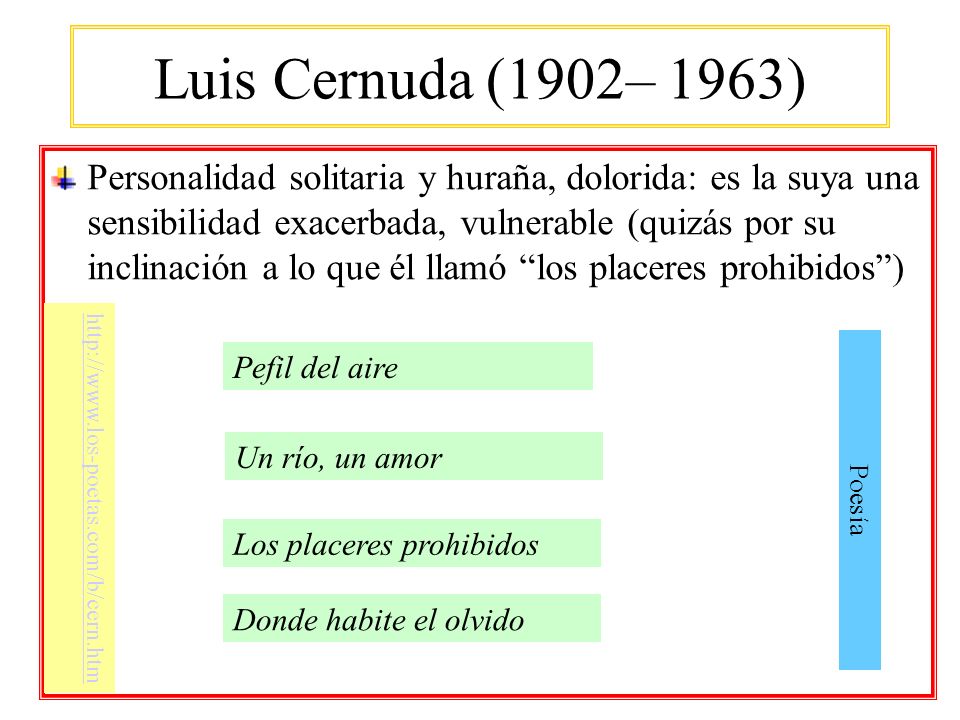 Luis Cernuda (1902– 1963)