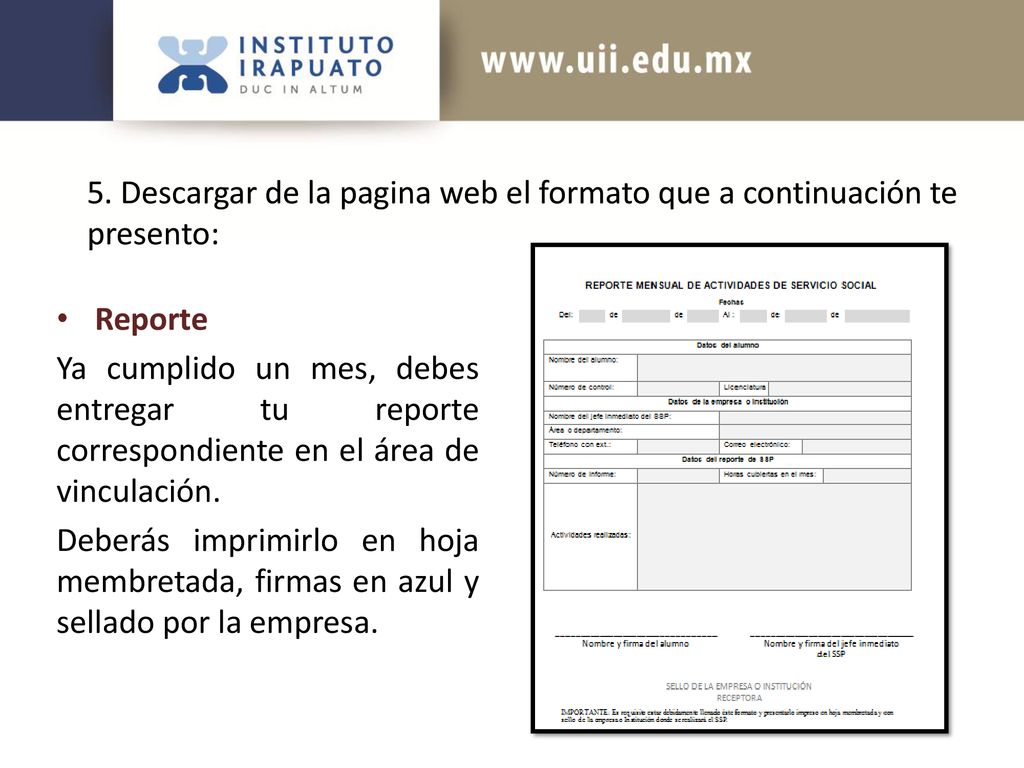 5. Descargar de la pagina web el formato que a continuación te presento: