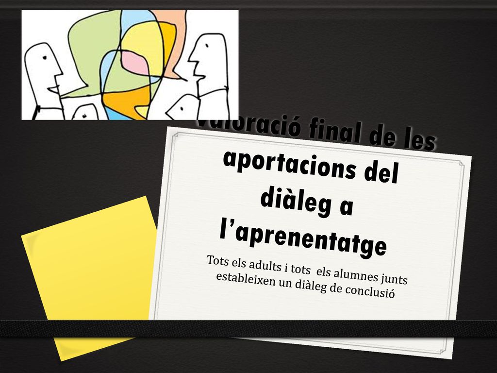 Valoració final de les aportacions del diàleg a l’aprenentatge