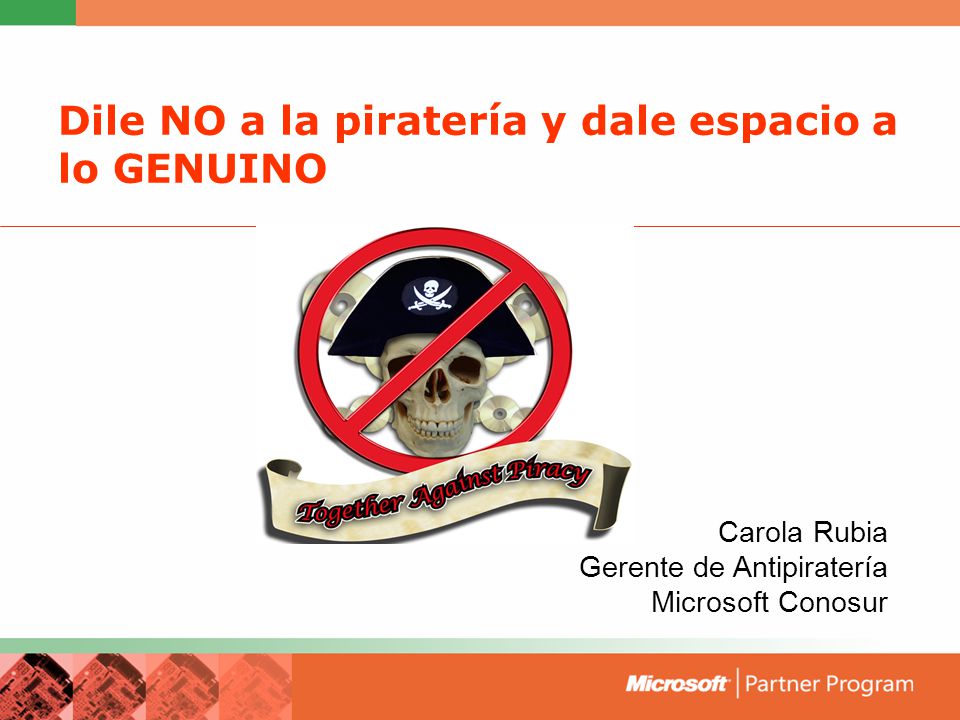 Dile NO a la piratería y dale espacio a lo GENUINO