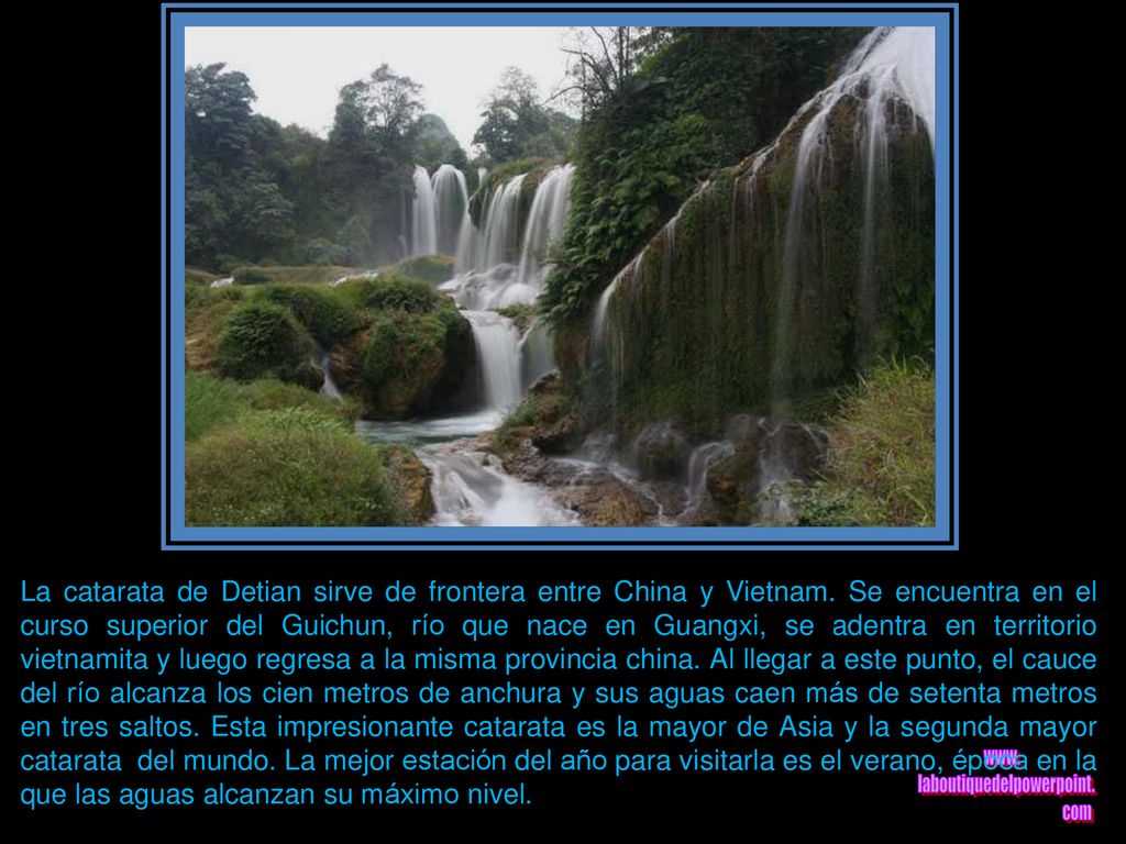 La catarata de Detian sirve de frontera entre China y Vietnam