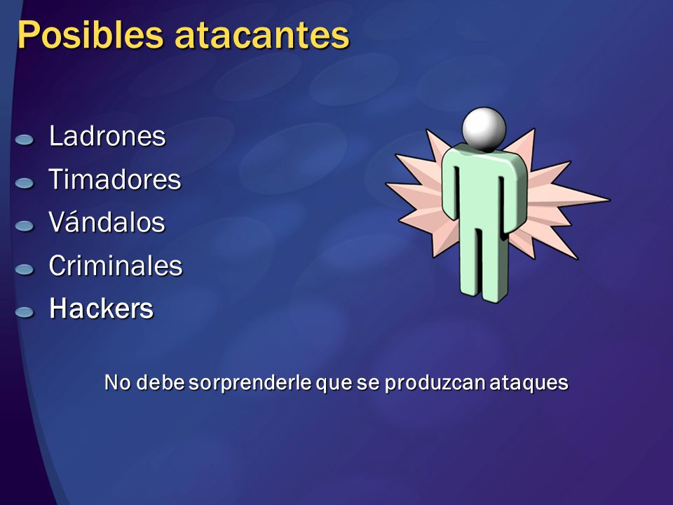 No debe sorprenderle que se produzcan ataques