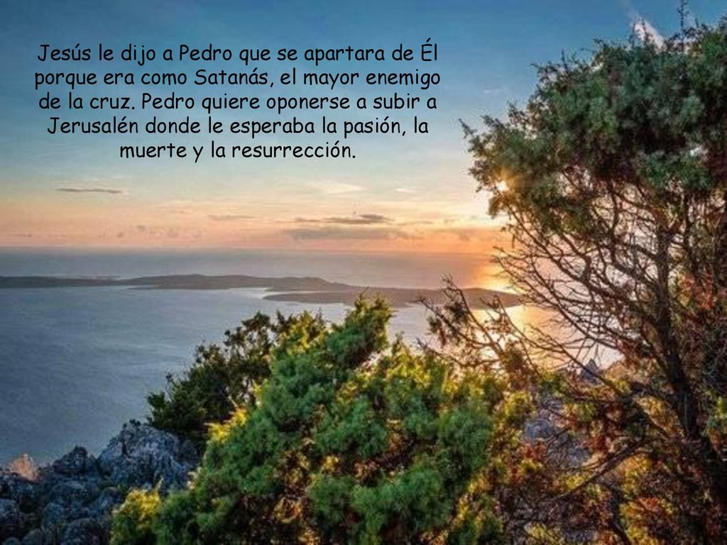 Jesús le dijo a Pedro que se apartara de Él porque era como Satanás, el mayor enemigo de la cruz.