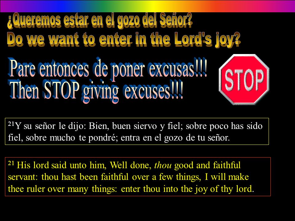 Do we want to enter in the Lord s joy