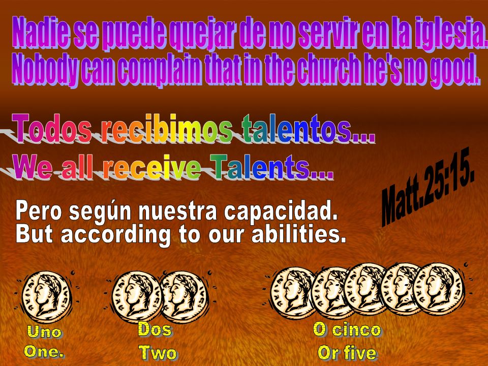 Nadie se puede quejar de no servir en la iglesia.