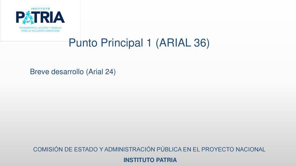 COMISIÓN DE ESTADO Y ADMINISTRACIÓN PÚBLICA EN EL PROYECTO NACIONAL