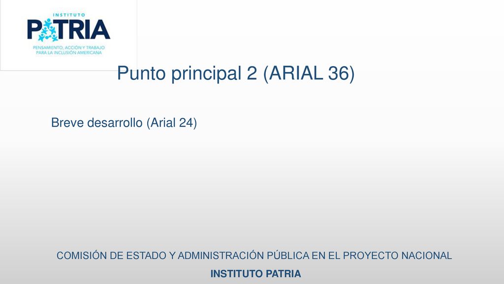 COMISIÓN DE ESTADO Y ADMINISTRACIÓN PÚBLICA EN EL PROYECTO NACIONAL