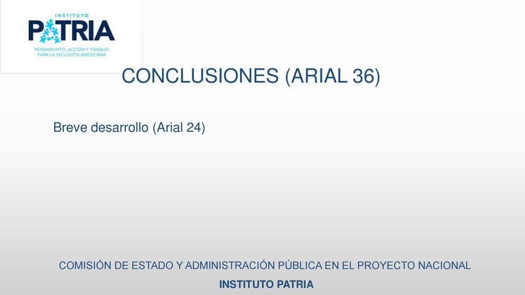COMISIÓN DE ESTADO Y ADMINISTRACIÓN PÚBLICA EN EL PROYECTO NACIONAL
