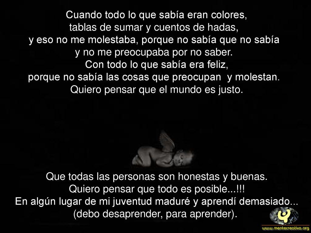 Cuando todo lo que sabía eran colores,