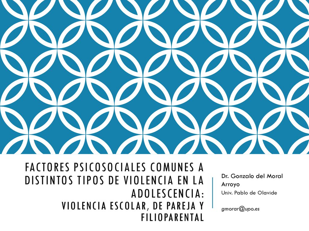 Dr. Gonzalo del Moral Arroyo Univ. Pablo de Olavide
