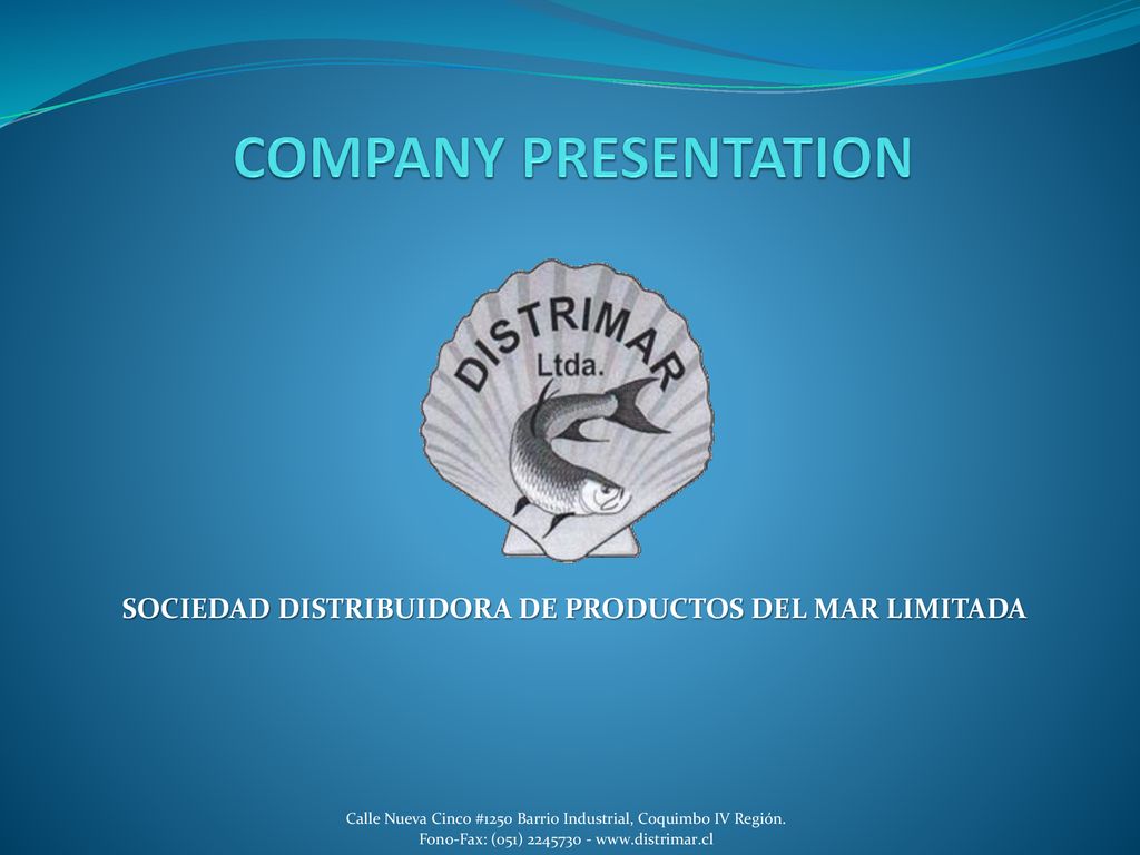 SOCIEDAD DISTRIBUIDORA DE PRODUCTOS DEL MAR LIMITADA