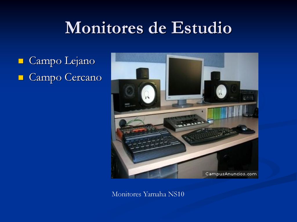 Monitores de Estudio Campo Lejano Campo Cercano Monitores Yamaha NS10