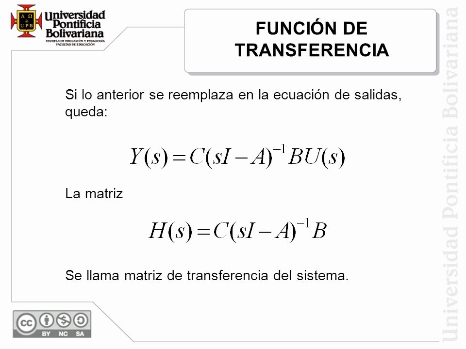 FUNCIÓN DE TRANSFERENCIA