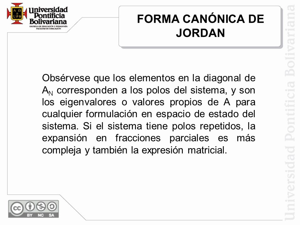 FORMA CANÓNICA DE JORDAN
